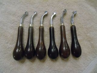 Vintage Leather Tools,  5 C S Osborne Layer Creasers 0,  1,  2,  3,  4,  5