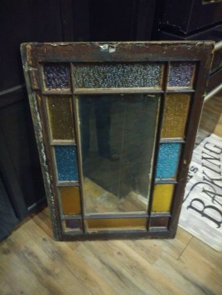 Antique Stained Glass Window,  Architectural Salvage