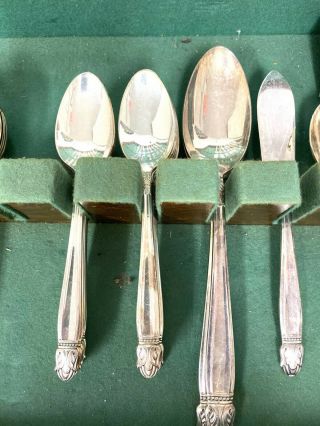 Holmes And Edwards Inlaid Silverplate Silverware for 8 Danish Princess 60pcs 3