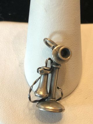 James Avery Old Fashioned Telephone Candlestick Charm Sterling Silver Bracelet
