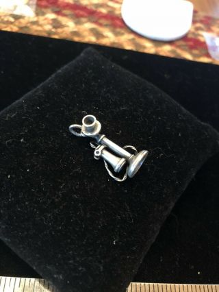 James Avery Old Fashioned Telephone Candlestick Charm Sterling Silver Bracelet 2