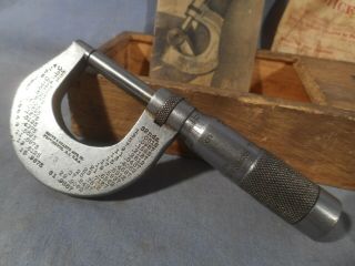 Vintage 13 Brown & Sharpe Micrometer Caliper.  0001 0 - 1 