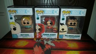 Funko Pop South Park Zombie Kenny Exclusive Butters And Ike Broflovski