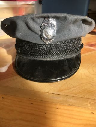 Fire Dept Officer Hat With Badge - Dalcap Co Size 7 1/8