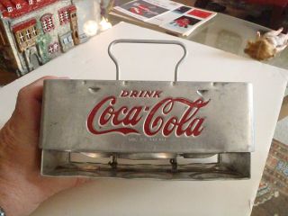 Vintage Coca Cola 6 Bottle Aluminum Carrier