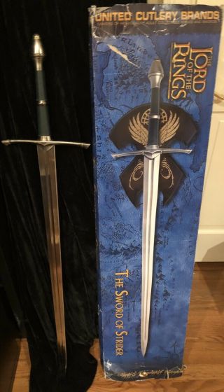 United Cutlery Uc1299 Sword Of Strider With Plaque Lowest On Ebay