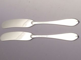 Faneuil By Tiffany & Co Sterling Silver Set Of 2 Individual Butter Spreaders