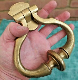 Large Reclaimed Victorian Style Solid Heavy Brass / Bronze Door Knocker
