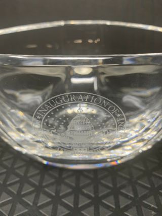 Tiffany & Co Crystal Bowl From George Bush Inauguration 2005 Presidential Gift