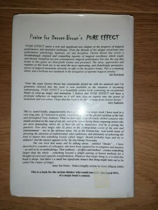 Derren Brown Pure Effect - Pro Magic / Mentalism - Collectors Item 2