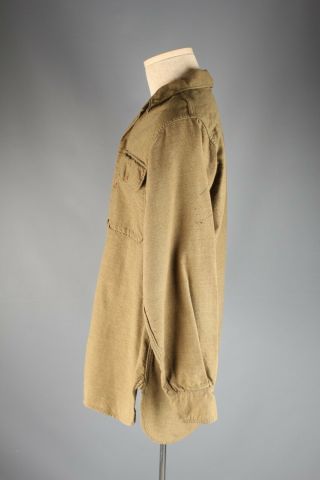 Vtg Men ' s 1940s WWII US Army Wool Uniform Shirt 15.  5x33 M Short 40s WW2 OD 7747 3