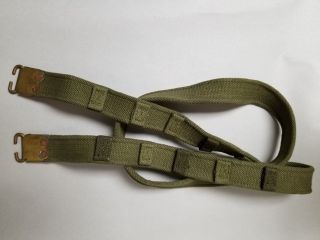 British Enfield Sniper Rifle Sling With Brass Tips.