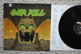 Overkill 1 X Vinyl The Years Of Decay Megaforce 1989 Slayer
