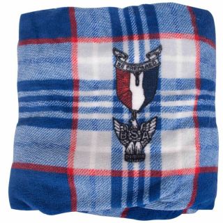 Boy Scout Eagle Scout Rank Award Plaid Blanket Throw Huge 84 " X54 " Xmas Gift Bsa