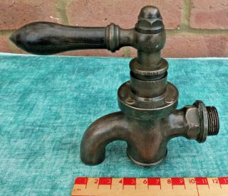 Reclaimed Solid Heavy Bronze / Brass Water Tap Great Patina