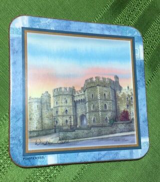 Vintage PIMPERNEL BRITISH COASTERS.  Set Of (6) Castle’s & Palace’s 3