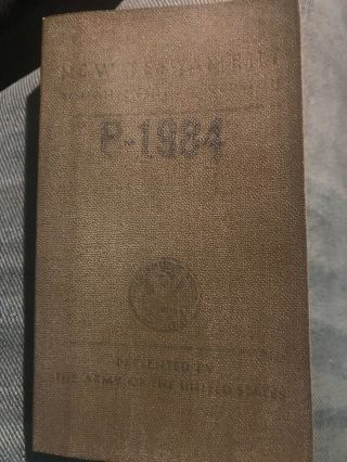 Ww2 Bible U.  S.  Military Issued Edition Roosevelt 1941