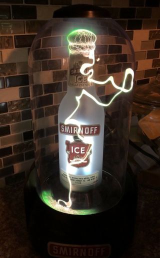 Smirnoff Ice Lightning Advertising Bottle Tesla Plasma Lamp Bar Display