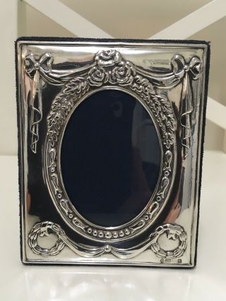 Stunning Solid Silver Photo Frame By Carr’s Of Sheffield