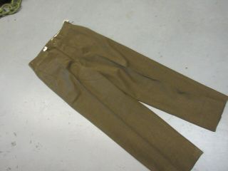 Us Army Ww2 Korean War Wool Enlisted Mans Trousers 32 X 30 Pants M - 1952