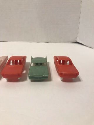 6 F&F Mold & Die Vintage Post Cereal Plastic Toy Cars (2) 3