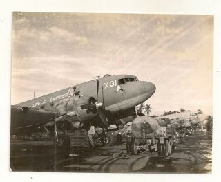 Wwii Photo: Jungle Skippers,  317th Troop Carrier Group.  Flight Line,  So.  Pacific