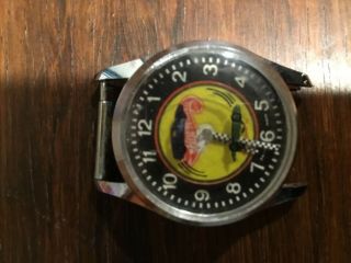 Vintage 1970 Bradley Hot Wheels Red Line Mechanical Wrist Watch.  Not