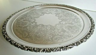 Large Silver Plated Salver,  Drinks Tray,  James Ramsay Dundee