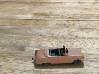 Vintage matchbox cars Ford Zodiac Convertible 39 Salmon / Turquoise Interior 2