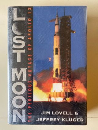 Apollo 13 Astronaut Jim Lovell Signed Book & Bonus Lost Moon Space Nasa