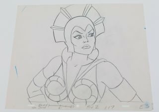 He - Man Animation Art - Production Drawing - Evil Lyn