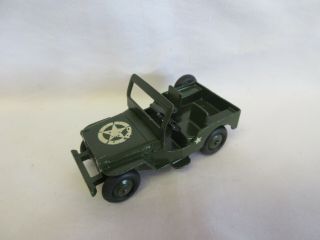 Vintage Dinky Toys Die Cast Metal Us Army Large Jeep 25y Near