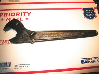 Antique Gellman Mfg.  Co.  12 " Spring Loaded Wrench In Fair/good Cond