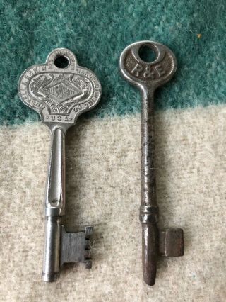 2 Russell & Erwin R & E Mortice Lock Keys