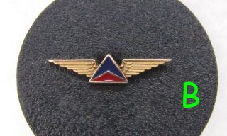 Vintage Delta Airlines Widget Logo 10k Gold & Enamel 5 Year Service Lapel Pin B
