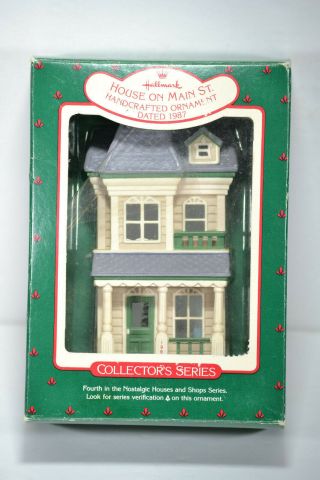 Hallmark Ornament Nostalgic Houses Shops House On Main Street 4 1987