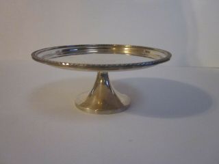 Vintage Silver Plated Small Petit Four Cake Pedestal Plate
