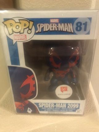 Spider - Man 2099 81 - Funko Pop Walgreens Exclusive - W Case