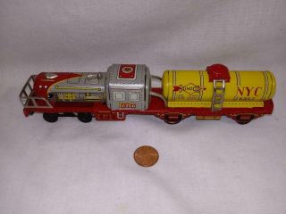 1960s Sunoco Oil Tanker Japanese Tin Toy Nyc Train