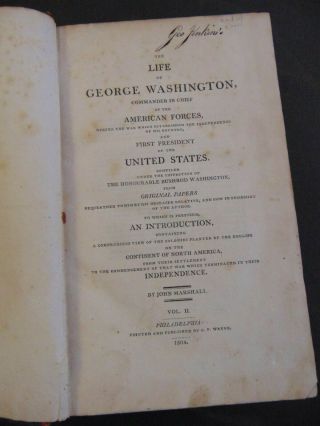 C.  1804 The Life Of George Washington.  By John Marshall - Vol.  Ii 1st Ed.