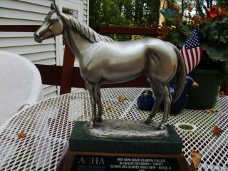 Aqha,  Vintage Horse Show Trophy,  Artist Mehl Lawson,  Roscoe,  Il,  2009 Stallion