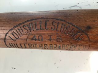 Vintage 1915 - 1920 “40 TS” Tris Speaker Louisville Slugger Decal Baseball Bat 2