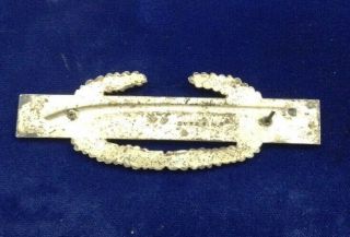 Sterling Silver WWII Combat Rifle Infantry Badge 3 Inch 2