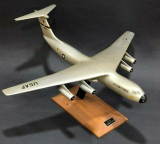 Usaf Lockheed C - 141 Starlifter Large Airplane Display Model Vintage Mats Vietnam