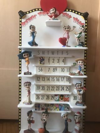 Betty Boop Boopin Through the Year Perpetual Wall Calendar Danbury Wooden 2