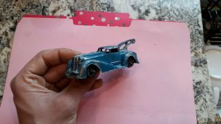 Vintage Manoil 4 5/8 " Rare No.  703 Blue Futuristic Wrecker Diecast Truck