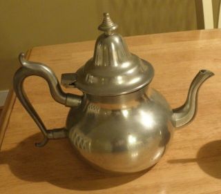 Vintage Pewter Tea Pot Woodbury Pewterers -