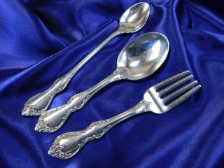 Towle Debussy Sterling Silver Baby Fork Baby Spoon Infant Feeding Spoon Set