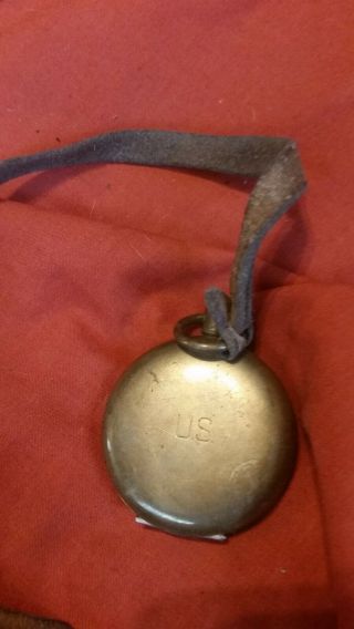 Vintage World War 2 Wwii Us Army Military S&w Ny Brass Pocket Compass Box