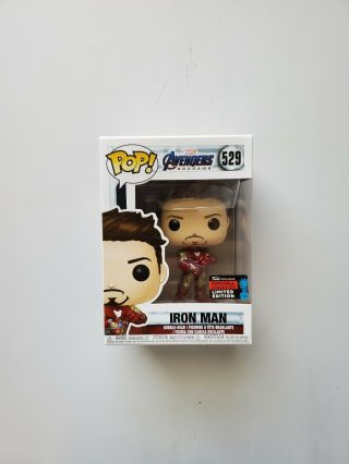 Funko Pop Marvel Iron Man With Infinity Gauntlet 2019 Nycc Shared Exclusive 529